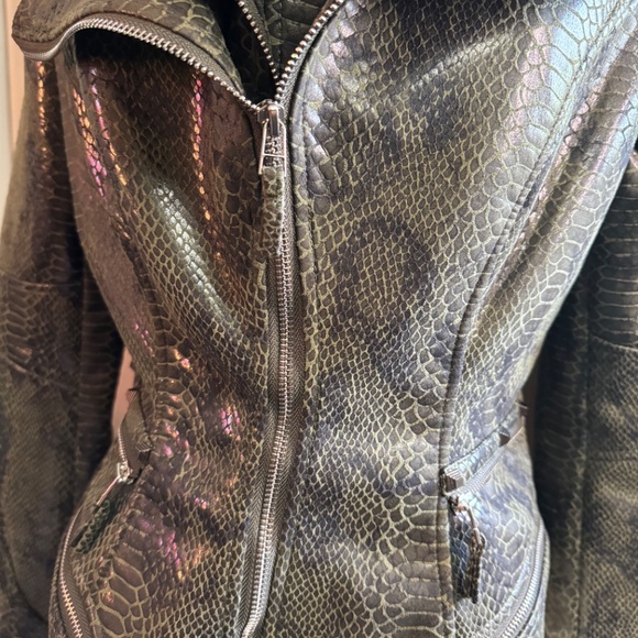 Fashion SX Rivet Faux Leather Jacket Zipper Moto Biker - Picture 12 of 14